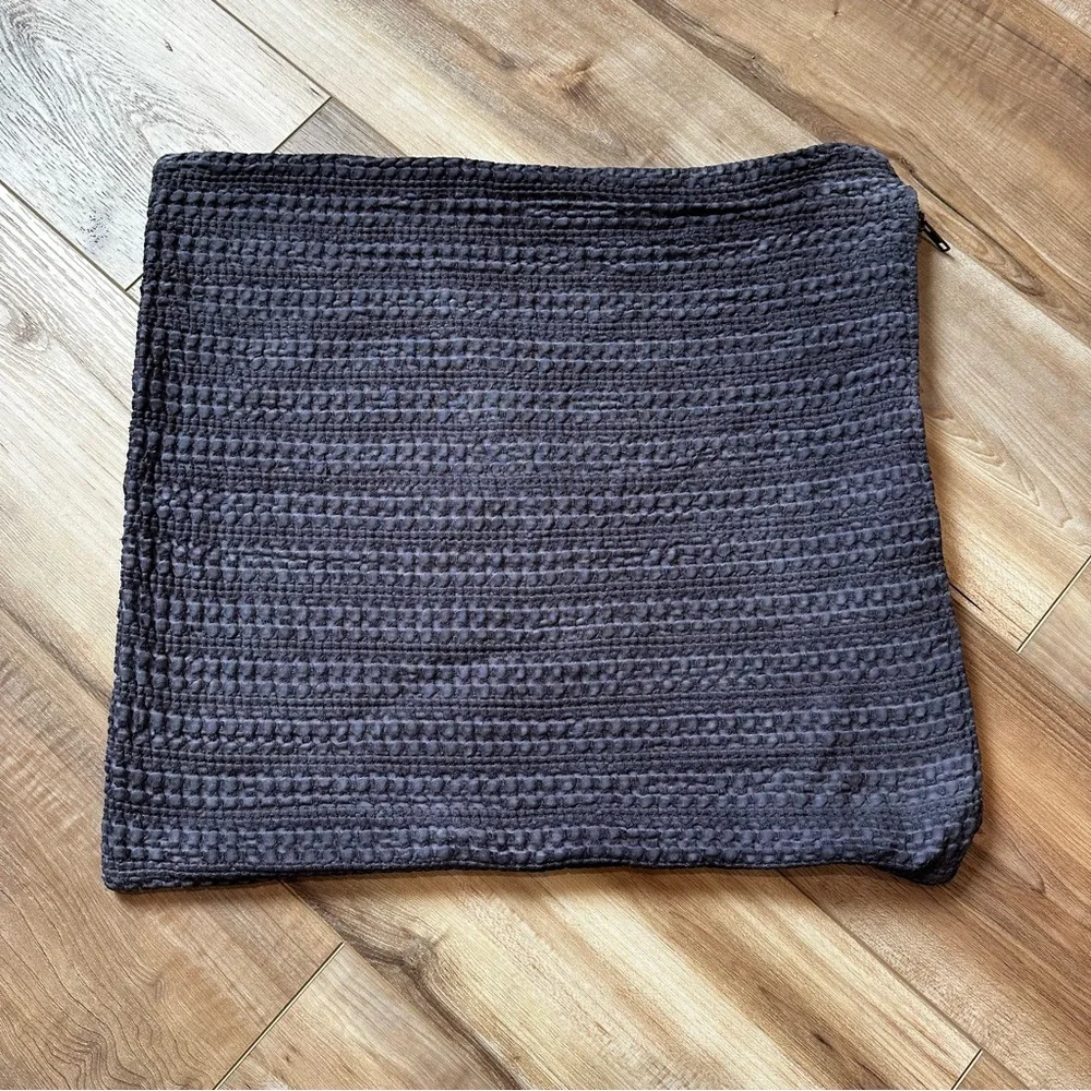 Pottery Barn Honeycomb Grey Purple Pillow Cover 18 x 18